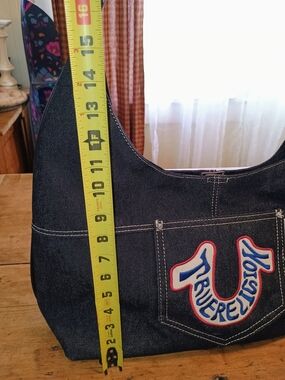 True Religion Denim Shoulder Bag in Dark Blue